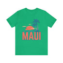 Maui, Hawaii T-Shirt - Retro Palm Tree & Beach Unisex Maui Shirt-37
