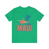 Maui, Hawaii T-Shirt - Retro Palm Tree & Beach Unisex Maui Shirt