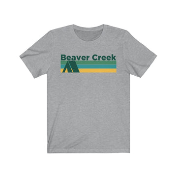 Buy athletic-heather Beaver Creek, Colorado T-Shirt - Retro Camping Adult Unisex Beaver Creek T Shirt