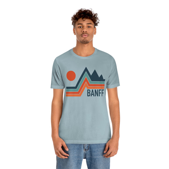 Banff, Canada T-Shirt - Retro Mountain Unisex Banff Shirt