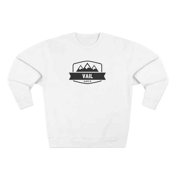 Premium Vail, Colorado Crewneck Sweatshirt - Retro Unisex Sweatshirt