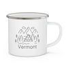 Vermont Camp Mug - Retro Enamel Camping Vermont Mug