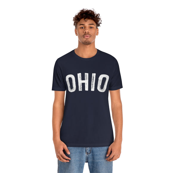 Ohio T-Shirt - Paint Text Unisex Ohio Shirt