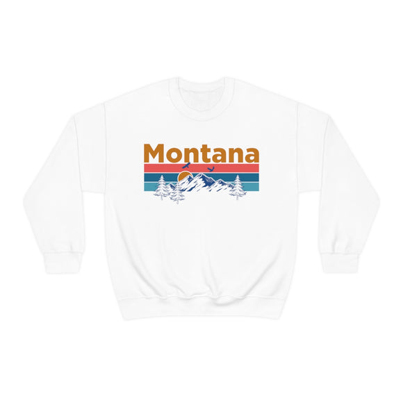 Montana Sweatshirt - Mountain & Birds Unisex