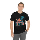 Destin, Florida T-Shirt - Retro Palm Tree & Beach Unisex Destin Shirt-14