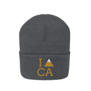 California Knit Beanie - Adult Embroidered I Heart / Love California Knit Hat-6
