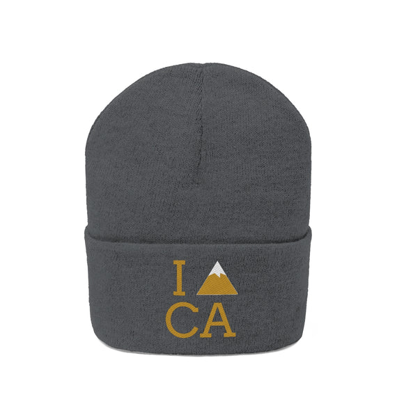 California Knit Beanie - Adult Embroidered I Heart / Love California Knit Hat