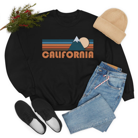 California Sweatshirt - Retro Mountain Unisex