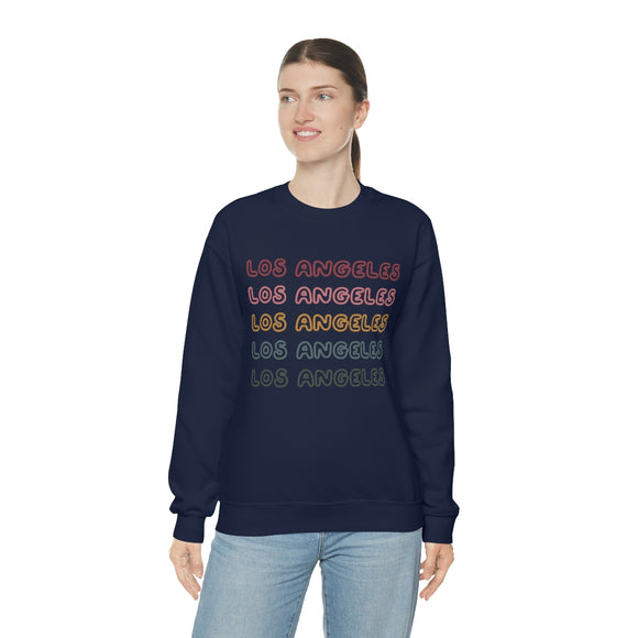 Los Angeles, California Sweatshirt - Retro Five Color Unisex