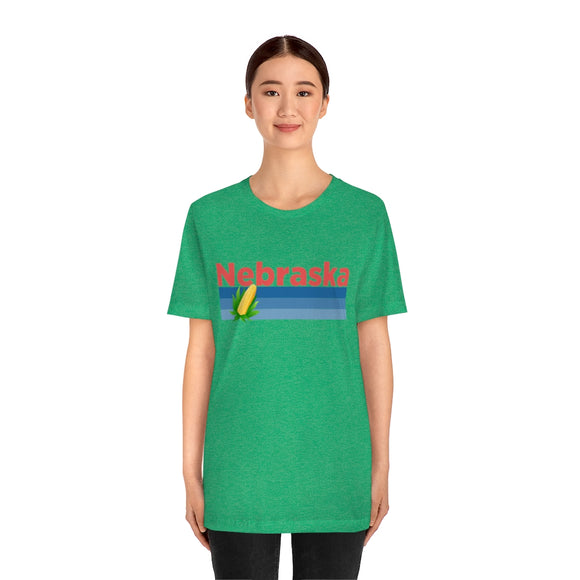 Nebraska T-Shirt - Retro Corn Unisex Nebraska Shirt