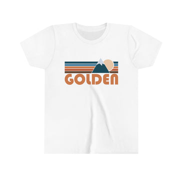 Golden Youth T-Shirt - Retro Mountain Colorado Kid's TShirt - 0