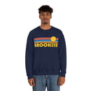 Brooklyn, New York Sweatshirt - Retro Sunrise Unisex-27