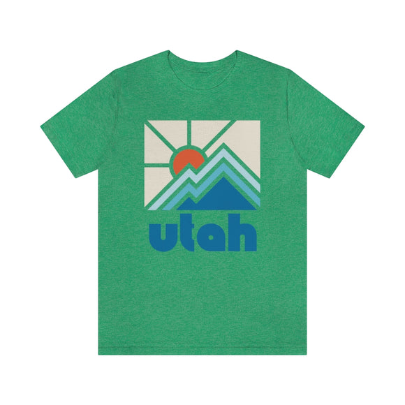 Utah Shirt, Utah Retro T-Shirt, Colorful Utah tee, Utah Mountain Shirt