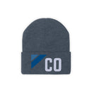 Colorado Beanie - Adult Embroidered Retro Blue Colorado Knit Hat-9