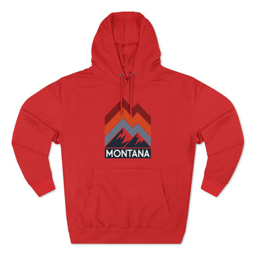 Buy red Premium Montana Hoodie - Retro Unisex Sweatshirt