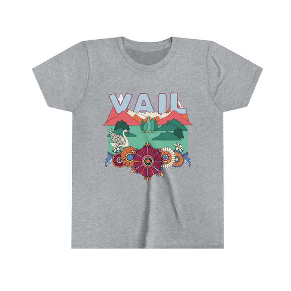Vail Youth T-Shirt - Boho Colorado Kid's TShirt
