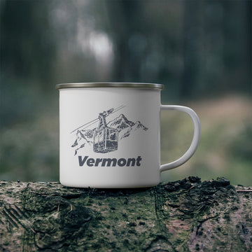 Vermont Camp Mug - Retro Enamel Camping Vermont Mug