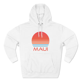 Premium Maui, Hawaii Hoodie - Retro 80s Unisex Sweatshirt