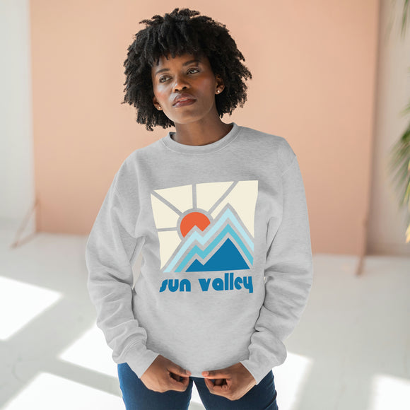 Premium Sun Valley, Idaho Crewneck Sweatshirt - Retro Unisex Sweatshirt