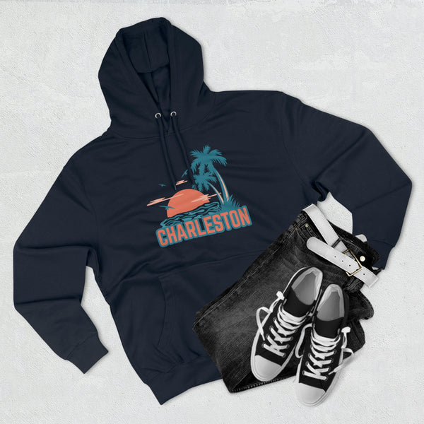 Premium Charleston, South Carolina Hoodie Hoodie - Palm Tree Unisex Sweatshirt