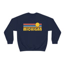 Michigan Sweatshirt - Retro Sunrise Unisex-25