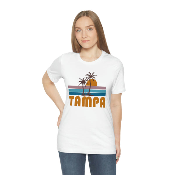 Tampa, Florida T-Shirt - Retro Palm Tree Unisex Tampa Shirt