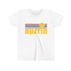 Austin Youth T-Shirt - Retro Sun Texas Kid's TShirt