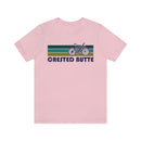 Crested Butte T-Shirt - Retro Mountain Bike Adult Unisex Crested Butte, Colorado T Shirt-55