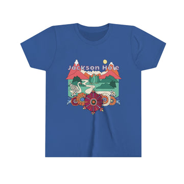 Buy true-royal Jackson Hole Youth T-Shirt - Boho Wyoming Kid's TShirt
