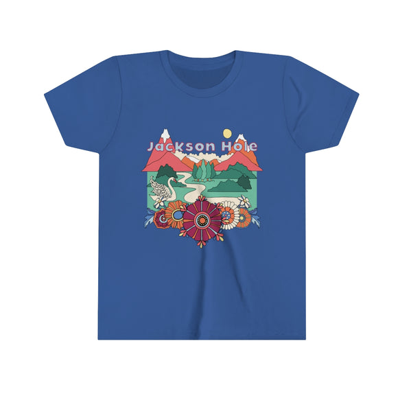 Jackson Hole Youth T-Shirt - Boho Wyoming Kid's TShirt