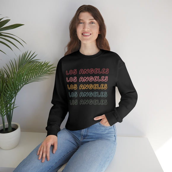 Los Angeles, California Sweatshirt - Retro Five Color Unisex