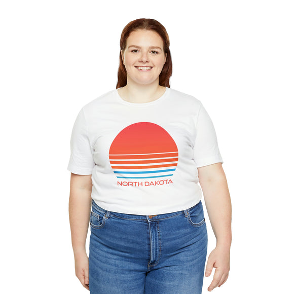 North Dakota T-Shirt - Retro 80s Unisex North Dakota Shirt