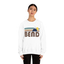 Bend, Oregon Sweatshirt - Fall Retro Mountain Unisex Crewneck Bend Sweatshirt-2