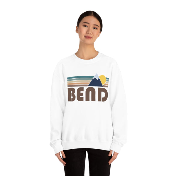 Bend, Oregon Sweatshirt - Fall Retro Mountain Unisex Crewneck Bend Sweatshirt