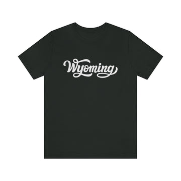Buy vintage-black Wyoming T-Shirt - Hand Lettered Unisex Wyoming Shirt