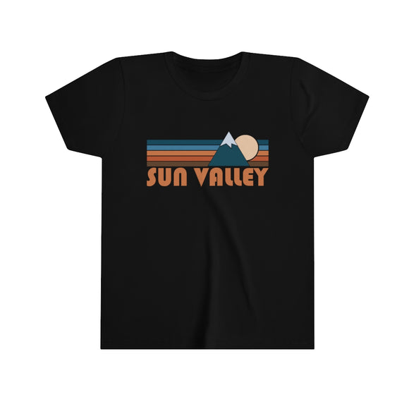 Sun Valley Youth T-Shirt - Retro Mountain Idaho Kid's TShirt