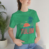 Tulum, Mexico T-Shirt - Retro Palm Tree & Beach Unisex Tulum Shirt