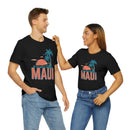 Maui, Hawaii T-Shirt - Retro Palm Tree & Beach Unisex Maui Shirt-16
