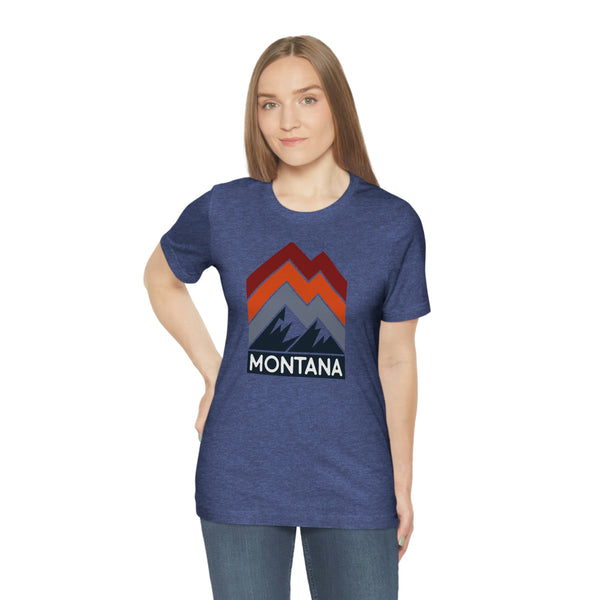 Montana T-Shirt - Retro Mountain Unisex Montana Shirt