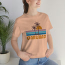 Carlsbad, California T-Shirt - Retro Palm Tree Unisex Carlsbad Shirt-6