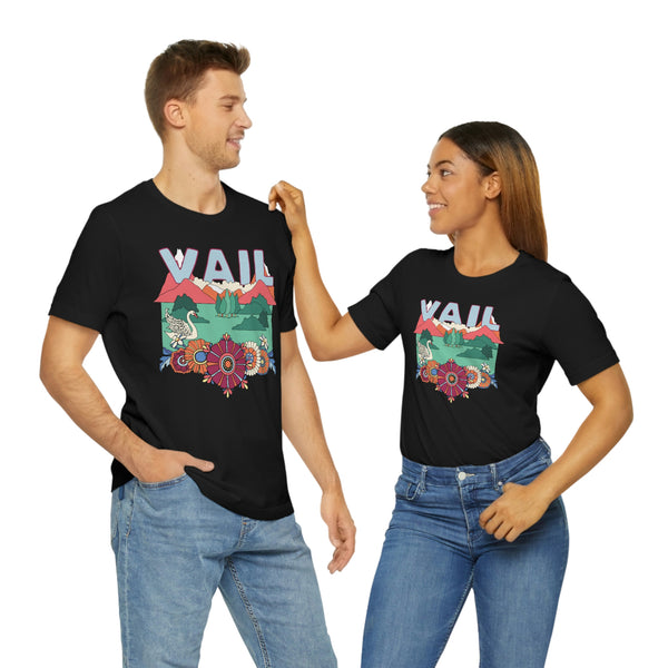 Vail Shirt, Colorado Retro T-Shirt, Hippie Style Colorado tee, Vail Mountain Shirt