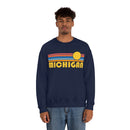 Michigan Sweatshirt - Retro Sunrise Unisex-27