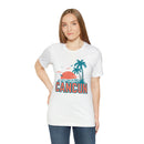 Cancun, Mexico T-Shirt - Retro Palm Tree & Beach Unisex Cancun Shirt-17