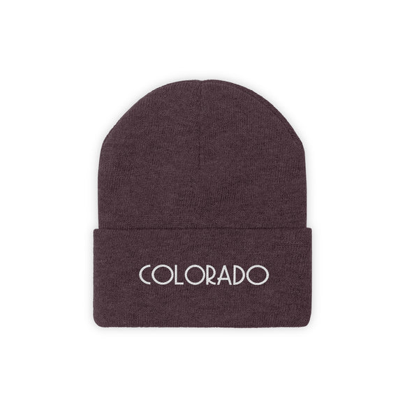 Colorado Beanie - Adult Embroidered Colorado Knit Hat