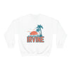 Irvine, California Sweatshirt - Unisex Retro Palm Tree Crewneck Irvine Sweatshirt