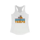 Tampa, Florida Women's Tank - Retro Palm Tree Women's Racerback Tampa Tank Top-1