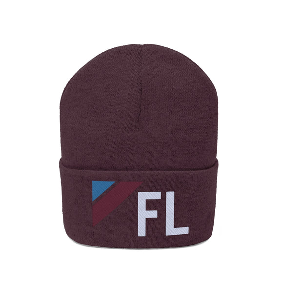 Florida Beanie - Adult Embroidered Retro Florida Knit Hat