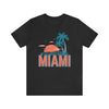 Miami, Florida T-Shirt - Retro Palm Tree & Beach Unisex Miami Shirt