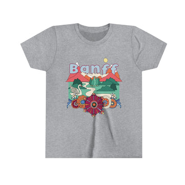 Buy athletic-heather Banff Youth T-Shirt - Boho Canada Kid's TShirt