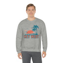Key West, Florida Sweatshirt - Unisex Retro Palm Tree Crewneck Key West Sweatshirt-23